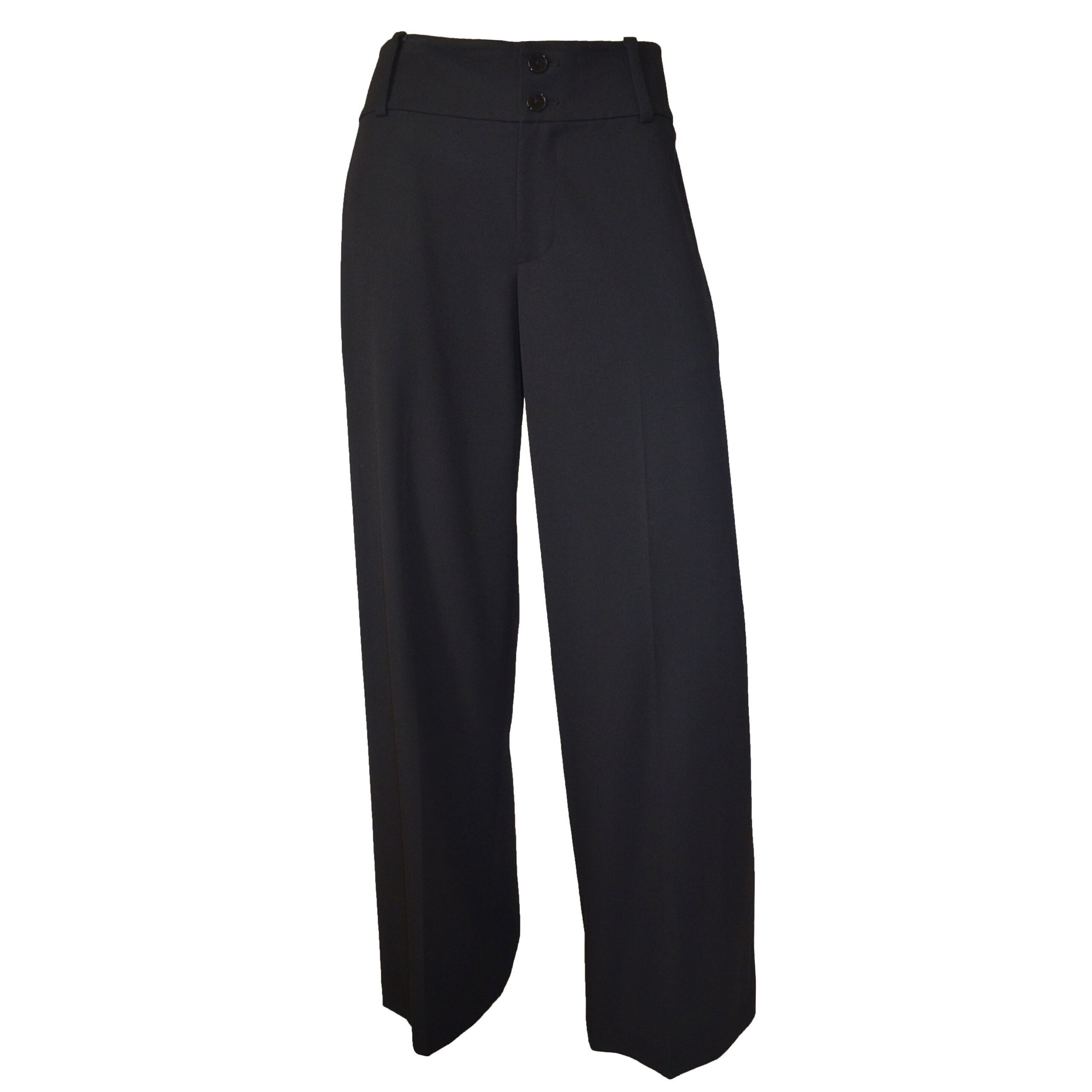 Nwt Ralph Lauren Women's Polyester Viscose Classic Flared Pants Black 4 $129.5